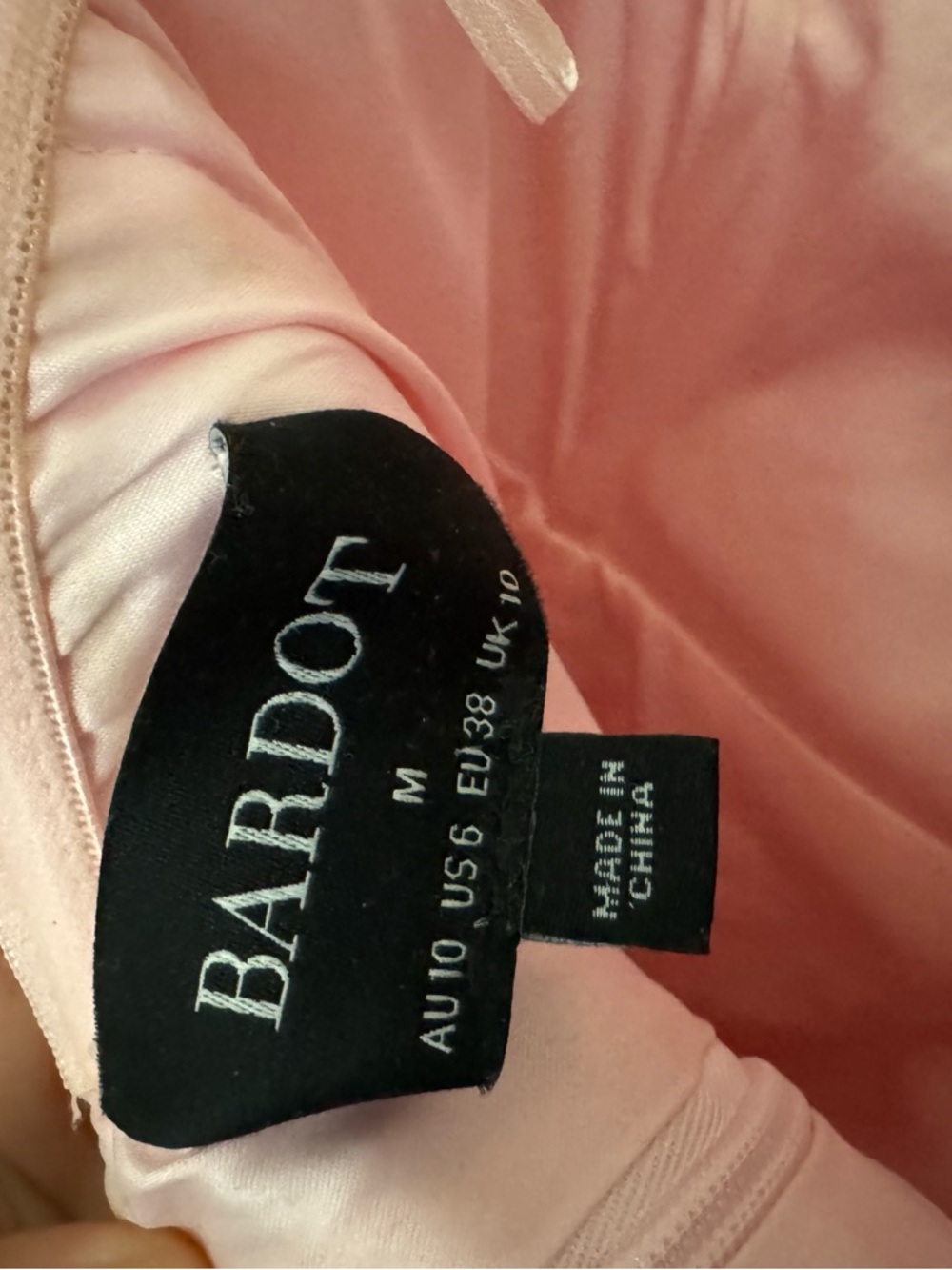 Bardot Boucle Mini Dress Light Pink - Picture 7 of 7